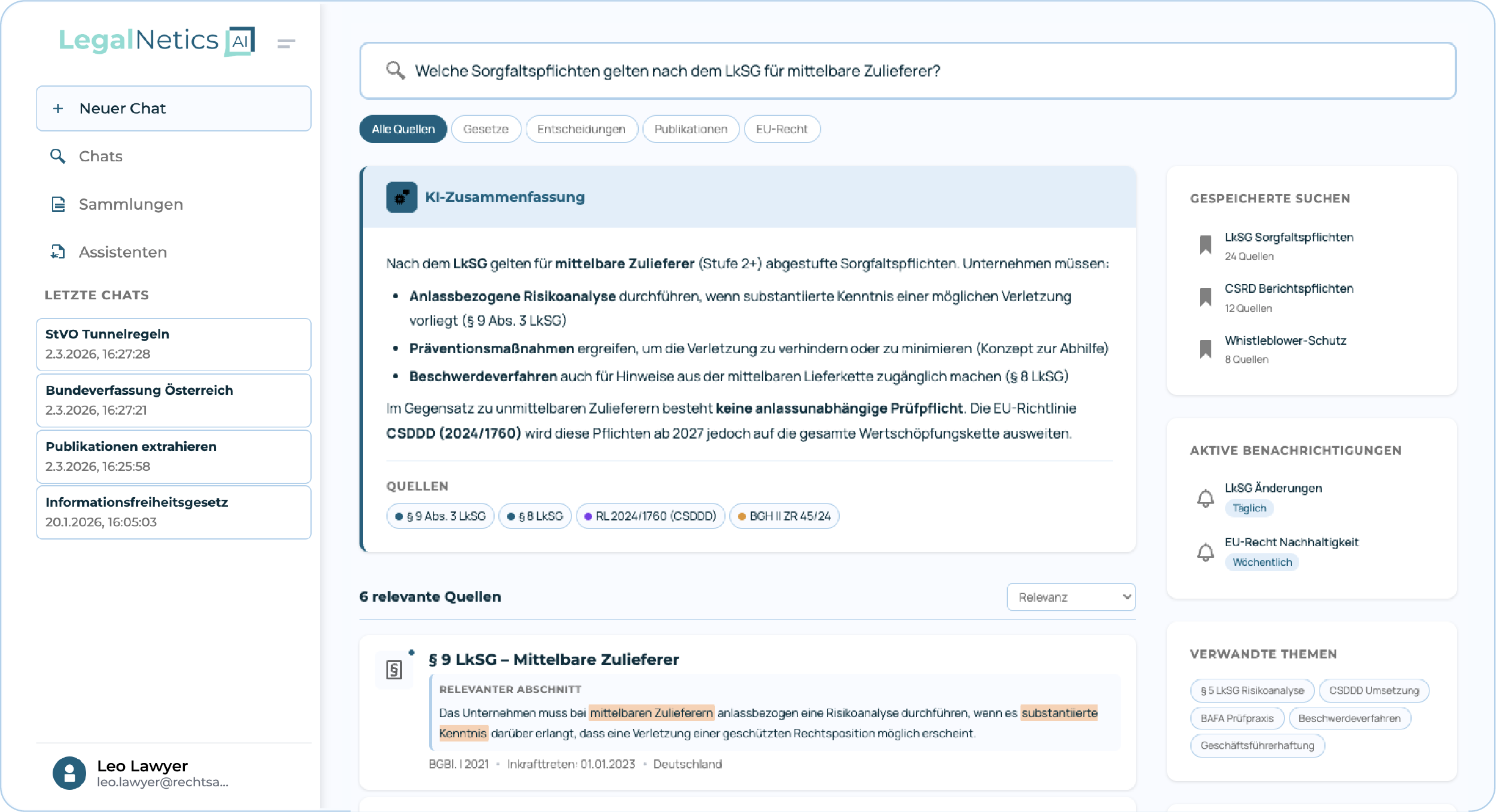 SMART Search für effektive Recherche
