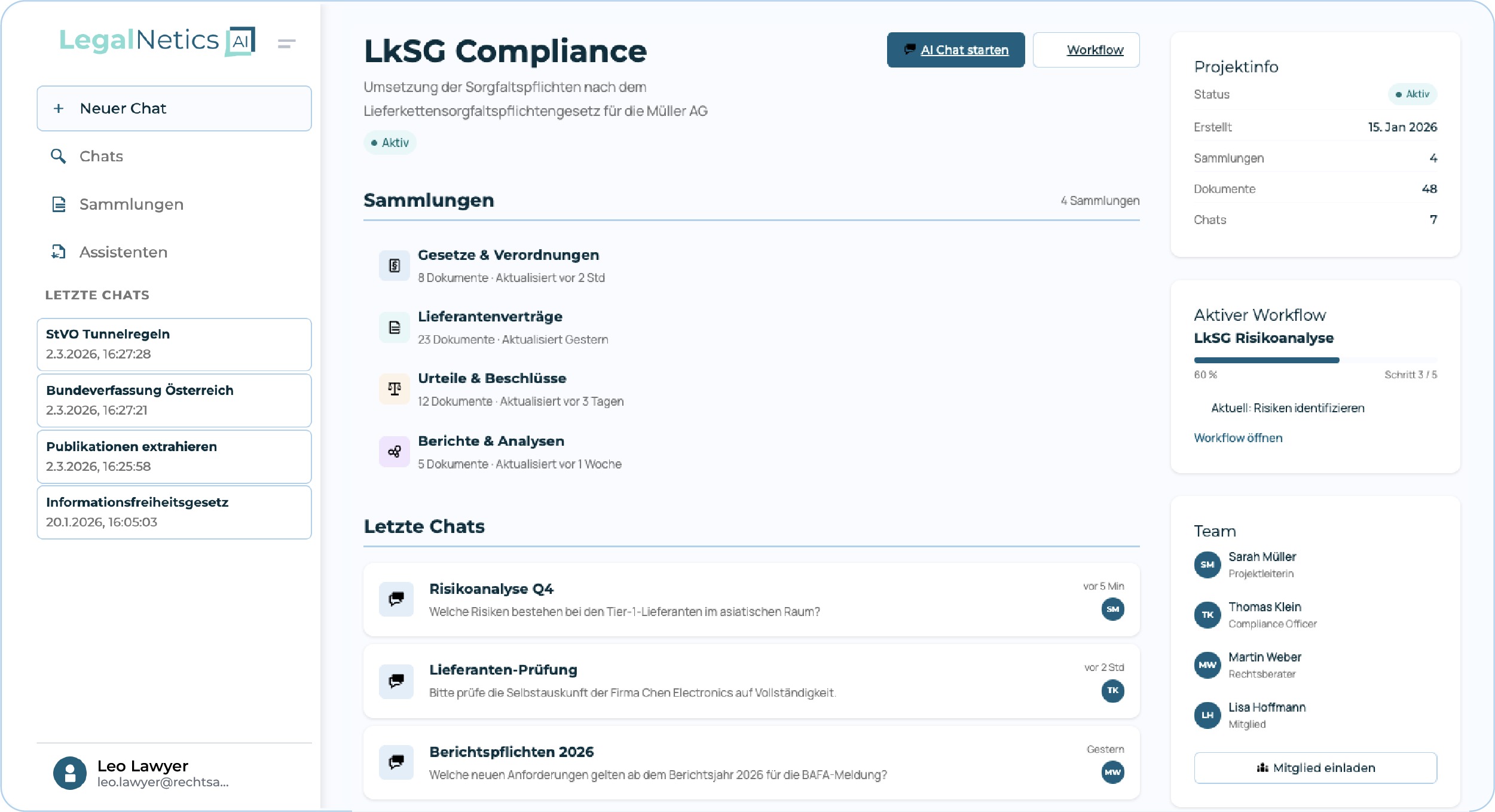 Die Möglichkeit zur Teamarbeit